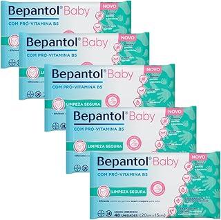 Kit 5 Lenços Umedecidos Proteção Antibac 48un cada Bepantol