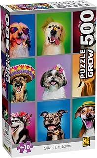 Quebra-Cabeça 500 Peças - CAES ESTILOSOS - Grow