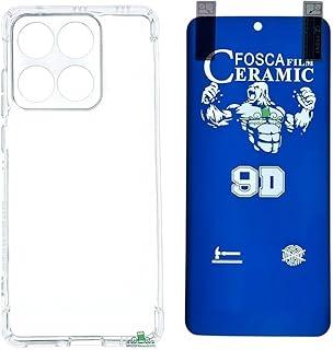 Compatível com Moto Edge 60 Pro - 1 Capinha Capa Anti Impacto + 2 Peliculas Privacidade Fosca de Ceramica Gel 9d Protetora de Tela