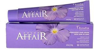 Elisafer, Coloração permanente em creme, Color Affair, 60g, Nº 6.0, Louro Escuro