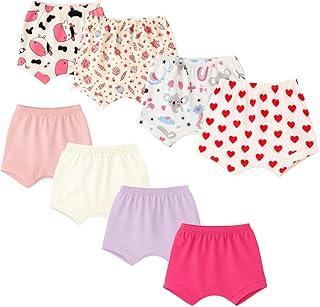 Kit 8 Shorts Liso e Estampado Para Bebês Menina Feminino P - GG