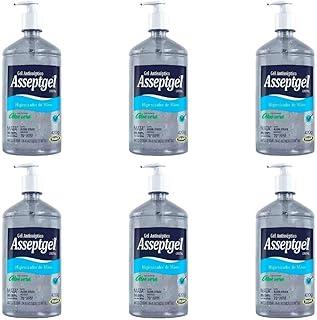 Kit com 6 Alcool em gel Asseptgel 70 Start 420g