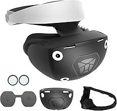 Capa protetora de silicone TwiHill para capacete PS VR2, pele de lente protetora compatível com óculos PS VR 2, fácil de instalar, corte preciso, anti-riscos