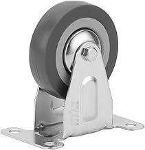 Mtx Rodizio De Borracha Cinza Fixo Sem Freio 3-75 Mm Suporta Até 45 Kg