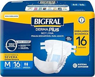 Fralda Bigfral Derma Plus Noturna Economica M 16 Unidades