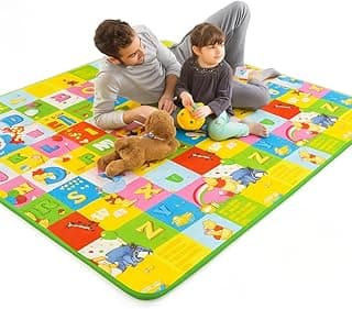 Tapete De Atividades Infantil Com Proteção Térmica Para Bebê 1,80 X 1,20m