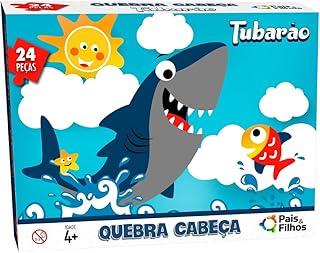 Pais & Filhos Quebra - Cabeça Tubarão - 24 Pçs, Sortidas