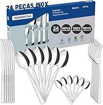 Jogo de Talheres Faqueiro Inox 24 Peças Búzios Tramontina