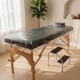 Capa Para Maca Impermeável 200X80 cm – PVC Cristal Transparente Reforçado com Viés | Proteção para Maca de Massagem, Spa, Clínica, Estética, Tatuagem