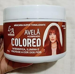 Máscara Matizadora Tonalizante Sem Amônia Resultado 100% Natural - 300g – Efeito Natural, Brilho Intenso e Cobertura Gradual - AVELÃ