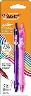 BIC, Caneta em Gel, Gelocity, Quick Dry, Ponta Fina, 2 Cores
