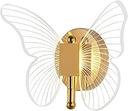 Luminaria de Parede LED Butterfly, Lâmpada de Parede com Temperatura de Cor Tripla Dourada, 3000K-6000K