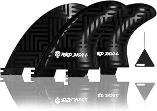 Jogo de Quilhas Triquilha Compatível FCS2 (II) - Tamanhos M3 e M5 Híbridas Fibra de Vidro e Nylon - Kit Surf Performance Rígida - Mais Velocidade e Drive - Material Reforçado