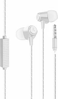 Gshield Fone de Ouvido Intra Auricular com Fio 1,2 Metros e Microfone Integrado, Atomic (Branco)