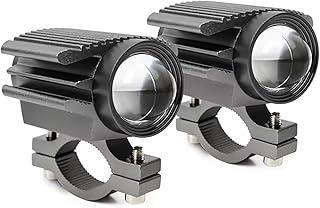 Par de Faróis de Milha LED para Moto e Carro, Auxiliar 90W 10000LM, Bivolt 8V-80V, Luz Branca e Amarela (Dual Color), Prova D'água IP65, Com Suporte e Interruptor (1 Par)