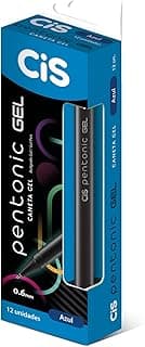 Caneta, Sertic, Gel, Azul, Pentonic, 0,6mm, Caixa Com 12 Unidades com 15.02% de desconto por R$ 46,32 na amazon
