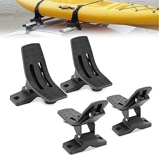 4 Peças de Suporte de Canoa para Caiaque, Suporte de Montagem no Teto com 2 Tiras para Prancha, Caiaque, Canoa, SUP com 9.75% de desconto por R$ 180,49 na amazon