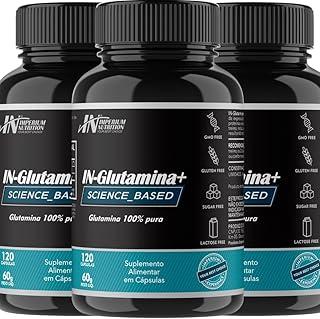 3X Glutamina (360 Cápsulas) IN-Glutamina+ Imperium Nutrition