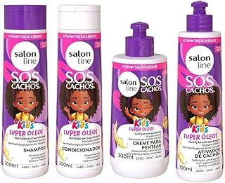 Kit para Cachinhos Nutridos Salon Line SOS Cachos Kids Super Óleos
