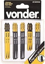 Jogo De Lâminas De Serra Tico-tico, Com 10 Peças Vonder