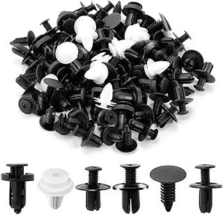 Conjunto 100 Presilhas De Fixação Automática Grampo Forração Automotivo Veículo Parabarro Parachoque Carro Universal