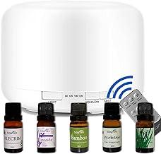 Umidificador De Ar Silencioso Quarto Bebe Luminária Led + 5 Essências Aromatizadoras Concentradas