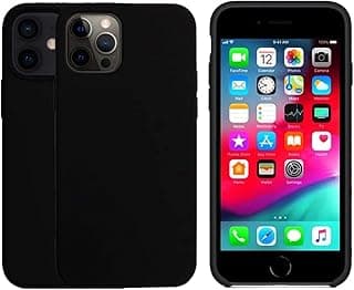 Capinha PRETA Compatível Com IPhone De TODAS AS LINHAS Escolha Seu modelo, Flexivel, Tecnologia anti impacto, Encaixe Preciso, Lavável, Aveludada com design PREMIUM (12-12 Pro)