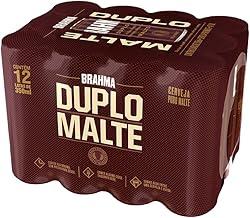 Pack Cerveja Brahma Duplo Malte Lata Sleek - com 12 unidades 350ml