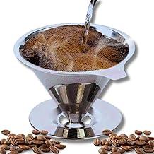 Filtro Coador de Café Inox N.103 Malha Ultrafina 12 x 9 x 9cm Reutilizável, Dupla Camada, Sem Papel-IT