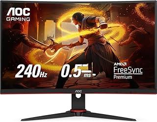 Monitor Gamer AOC LEGEND 27 240Hz 0,5ms, Preta/Vermelho, MEDIO, C27G2ZE