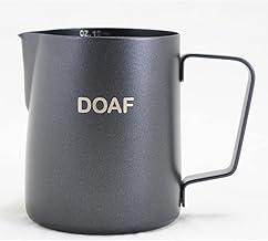 Jarra Cremeira Leiteira Pitcher Inox 350ml Com Marcação Interna de ML e OZ (BLACK)