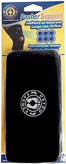 Joelheira de Neoprene Longa com Orifício Support, Ortho Pauher, Preto, Grande