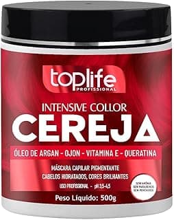 Máscara Matizadora Tonalizante Vermelho Cereja Toplife 500gr com 20% de desconto por R$ 43,92 na amazon