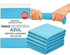Pano Microfibra Limpeza Grande Multiuso Automotivo Vidros Chão Macio e Absorvente 60x80 5 Peças