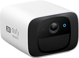 eufy SoloCam C210 por anker, Câmera De Segurança Wi-Fi Externa, Resolução 2K, A IA Pode Reconhecer Pessoas/Animais De Estimação/Carros, Sem Taxa Mensal, Compatível com HomeBase 3, 2,4 GHz Wi-Fi