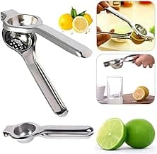 Espremedor de Limão Profissional em Aço Inox Premium – Extração Máxima de Suco, Alta Durabilidade, Resistente à Ferrugem e Fácil de Usar no Dia a Dia (Aço Inox)