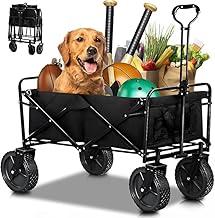 Carrinho Dobrável de Carga 100kg – Aço Reforçado, Tecido Oxford, Rodas 360°, Alça Ajustável, Portátil e Compacto para Transporte, Camping, Feira e Praia