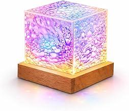 Luminária LED RGB em Cubo Recarregável USB com Controle Remoto e Touch Luz Ambiente Multicolorida, Moderna e Decorativa para Quarto, Sala e Cabeceira
