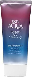 SKIN AQUA® Tone Up UV Essence 80g Protetor Solar Facial FPS50 Uniformiza tons amarelados e hidrata a pele com Ácido Hialurônico