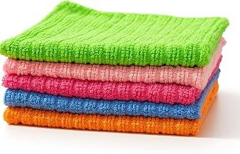 Kit 5 Panos de Microfibra para Limpeza, 30x30cm, 5 Peças, Multicolorido, Alta Absorção