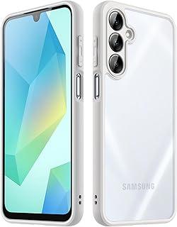 JETech Capa Fosca para Samsung Galaxy A16 5G / 4G 6,7 Polegadas, Case Protetora Fina Fosca Translúcida para Celular, Capinha Anti-Impressão Digital (Cinza Claro)