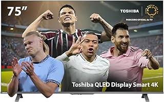 Smart TV QLED 75" 4K Toshiba 75C450NS Google TV 3 HDMI 2 USB Wi-Fi - TB037M