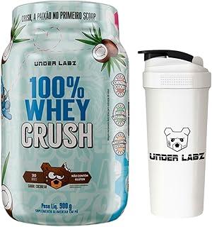 Combo Under Labz - 100% Whey Protein Crush - 900g - Sabor CocoBear (coco) + Coqueteleira