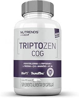 Triptozen Cog, Fosfatidilserina, Triptofano, Tirosina, Q10, Magnésio, Vit. B6, 60 Cápsulas, Nutrends