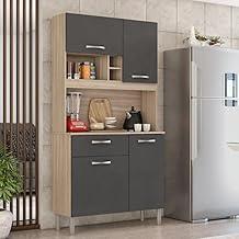 Cozinha Compacta 4 Portas 1 Gaveta Malta Demóbile Avena Touch/Granito