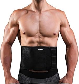 DOMEASY Cinta de Suporte Lombar com Hastes Flexíveis – Alívio de Dor e Correção de Postura – Tamanho Único