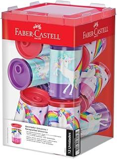 Apontador com Depósito Faber-Castell Unicórnio (Display c/ 12 unidades) - 123UNIZF