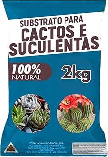 Substrato Profissional 100% Natural para Cactos e Suculentas - Pacote 2kg
