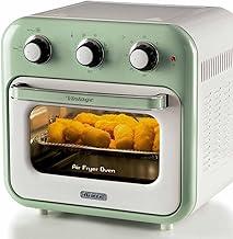 Ariete 4632, Fritadeira 2 em 1, Air Fryer e Forno Elétrico Vintage Verde, Capacidade de 16 Litros, 1400 Wats, Porta Transparente - 127V
