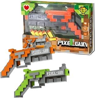 Lança Dardos Arma Tipo Nerf Pixel Gun 6 Pçs